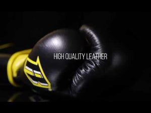 Revgear S3 Sparring Boxing Glove - Black Yellow - FightstorePro