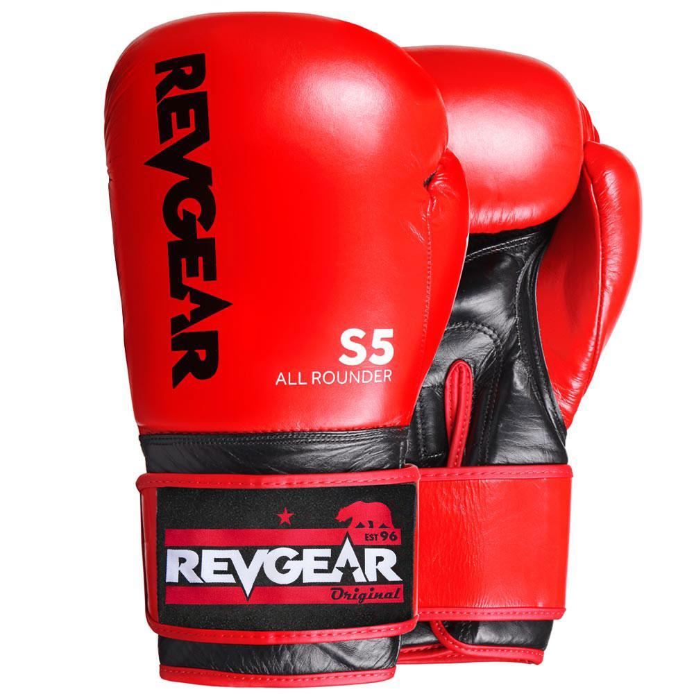 Revgear S5 All Rounder Boxing Glove - Red Black - FightstorePro