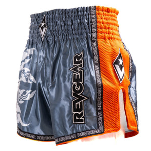 Revgear Spirit Orange Thai Shorts - FightstorePro