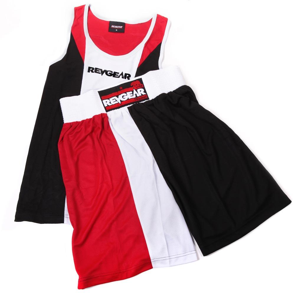 Revgear Tri Colour Boxing Kit - Red - FightstorePro
