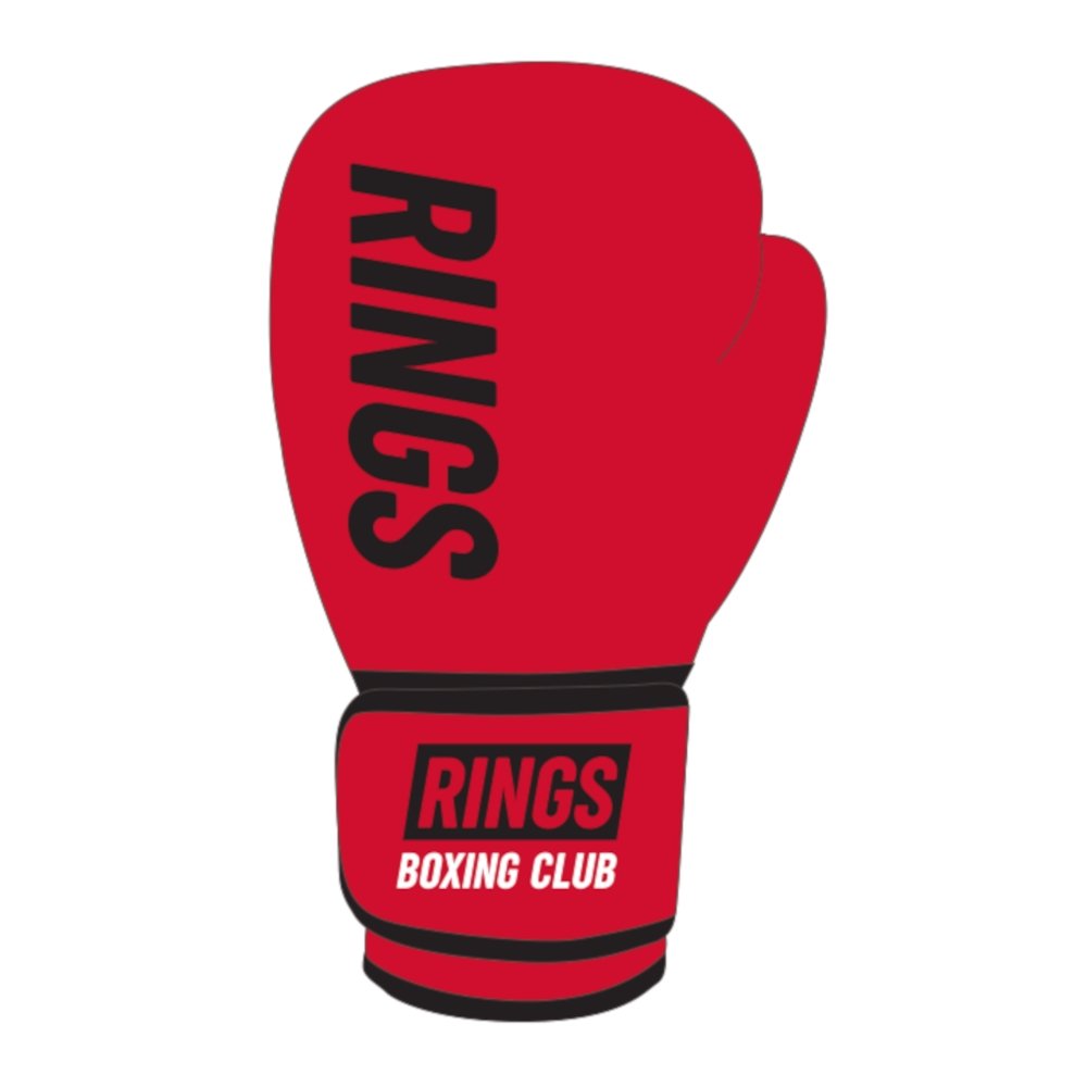 Rings Boxing Glove Custom Gloves - Red - FightstorePro