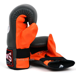 TBGLA1F Twins Air Flow Bag Gloves Grey-Orange - FightstorePro