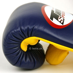 TBGLA1F Twins Air Flow Bag Gloves Navy Blue-Yellow - FightstorePro