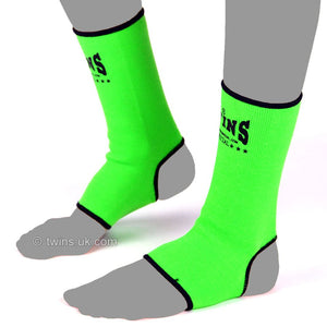 Twins AG1 Lime Green Ankle Supports - FightstorePro