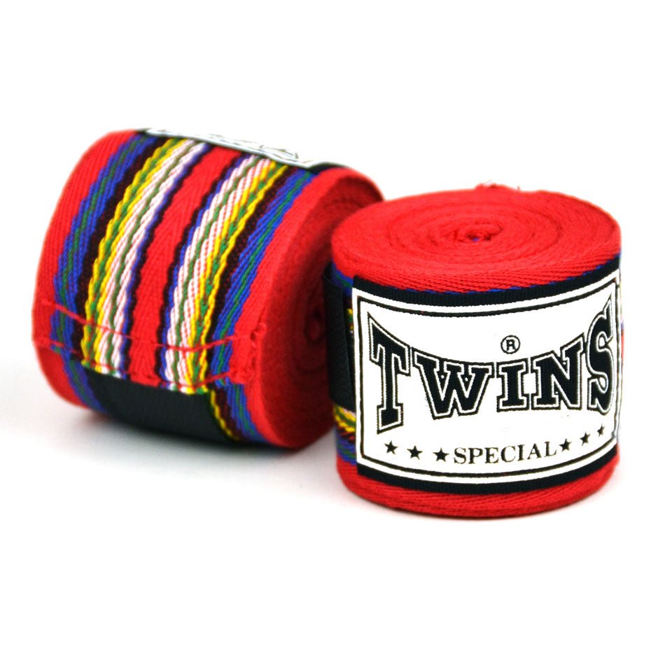 Twins CH2 Red Premium Cotton Handwraps - FightstorePro