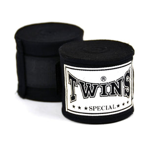 Twins CH5 Black Premium Elastic Handwraps - FightstorePro