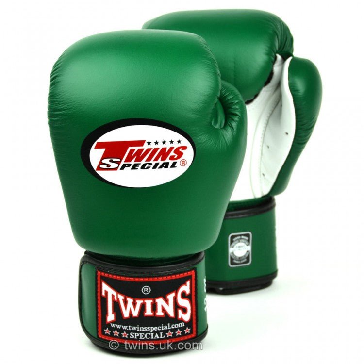 Twins Special BGVLA-2 Air Flow Boxing Gloves Green/White - FightstorePro