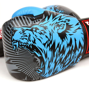 Twins Special Boxing Gloves - Sky Blue Wolf - FightstorePro