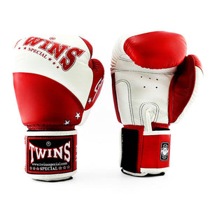 Twins Special Boxing Gloves - Spirit - White/Red - FightstorePro