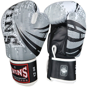 Twins Special Boxing Gloves TW5 - White/Black - FightstorePro