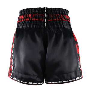 Twins TBS-SK1 Black Skull Muay Thai Shorts - FightstorePro