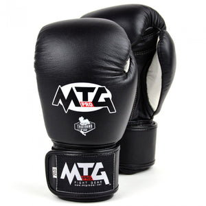 VG1 MTG Pro Black Velcro Boxing Gloves - FightstorePro